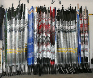 Refurbished hockey sticks